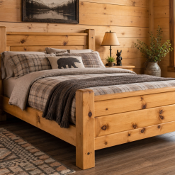 Traditional Cherry Wood Bed