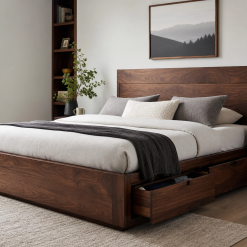Vintage Teak Wood Bed