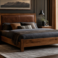 Country Pine Panel Bed