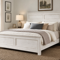 Heritage Cherry Tufted Bed