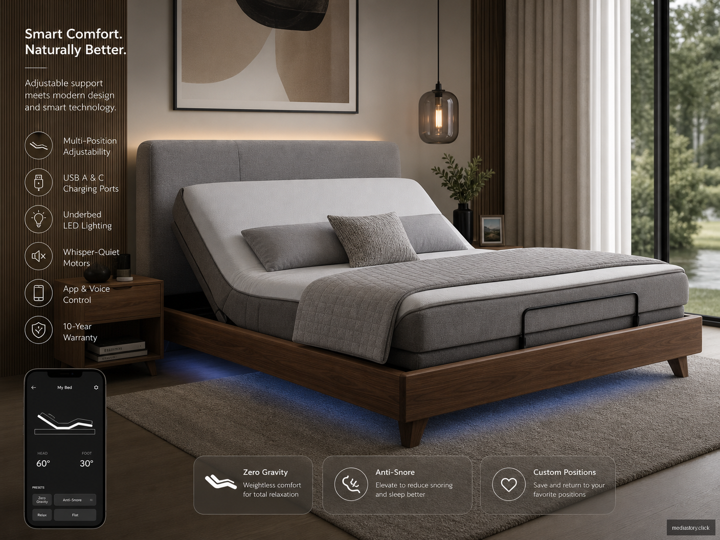 Wedge Storage Bed
