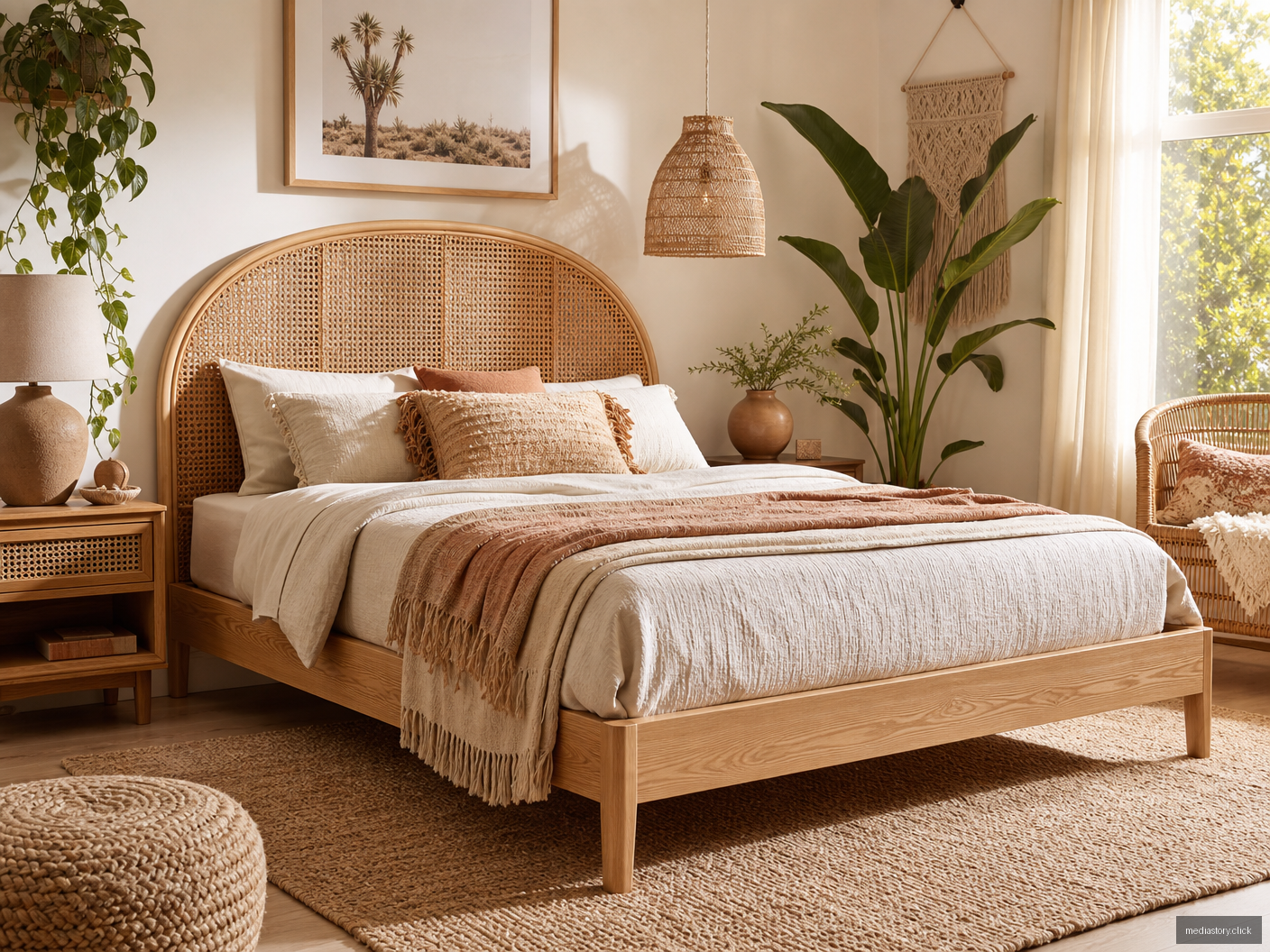 Emerald Green Velvet Canopy Bed